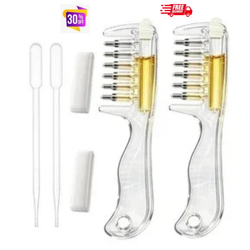 Hair oil applicator comb - hair, scalp