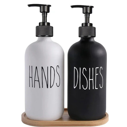 500ml black dish - 500ml, soap