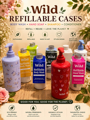 Wild refillable body wash hand - wild,