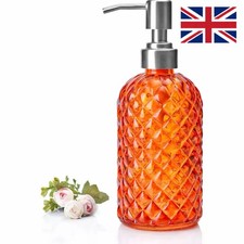  2x Glass Liquid Shampoo Soap