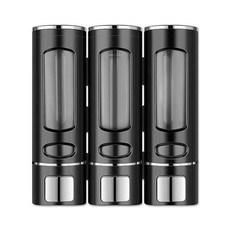 Wall-Mounted 3-Pack Black