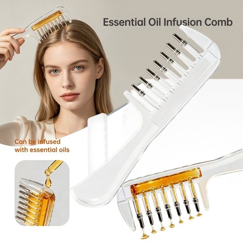 Hair oil applicator - applicator, comb