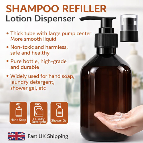 300ml refillable pump bottle - 300ml,