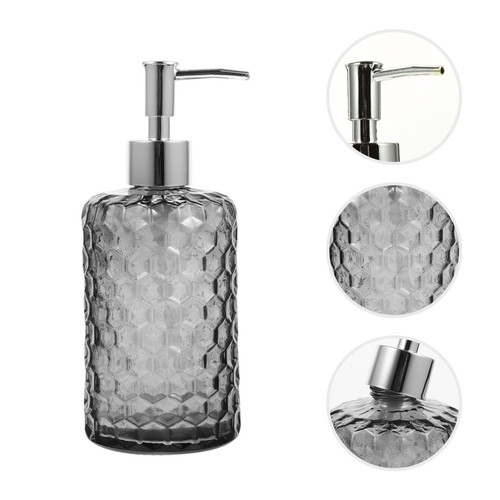 Glass pump bottle - pump, reusable