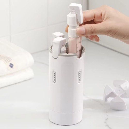 Travel bottle dispenser - in,